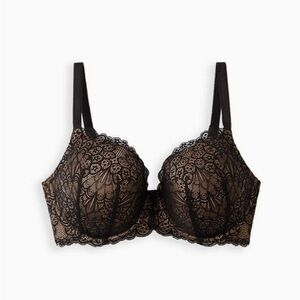 Torrid Elegant Black Lace Bra